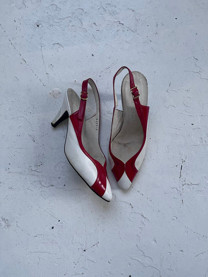 2000s lanvin heels | WHITE, White and Red
