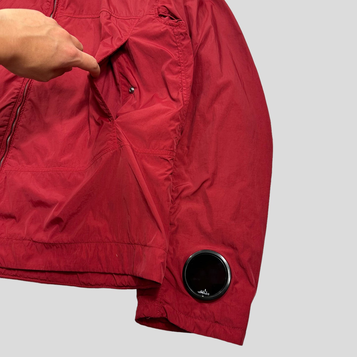 CP Company AW09 Nylon Shimmer Padded Watchviewer Jacket - IT56 (XL) | Default Title, Red