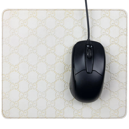 Vintage 2000s Gucci Monogram Leather Mouse Pad