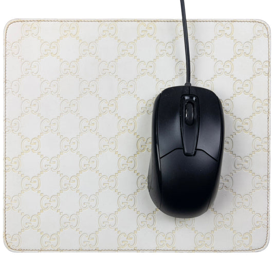 Vintage 2000s Gucci Monogram Leather Mouse Pad
