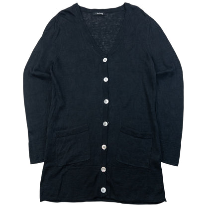Vintage 90s Yohji Yamamoto Button Up Cardigan Womens Size M | Medium, Black