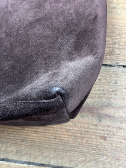 FW 1997 Gucci by Tom Ford brown suede hobo bag | O/S, Brown
