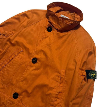 Stone Island 1997 Raso Gommato Mesh Jacket | Medium, Orange