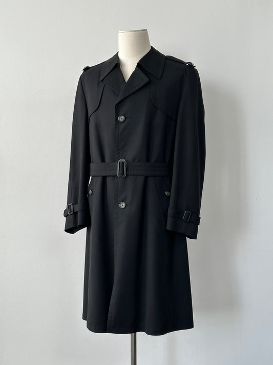 Vintage 1990s Double Breasted Belted Trench Coat - M-L