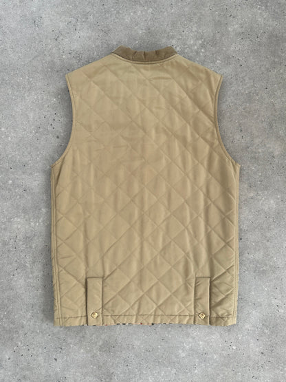 Burberry 1990s Nylon Bespoke Button Nova Check Gilet - M