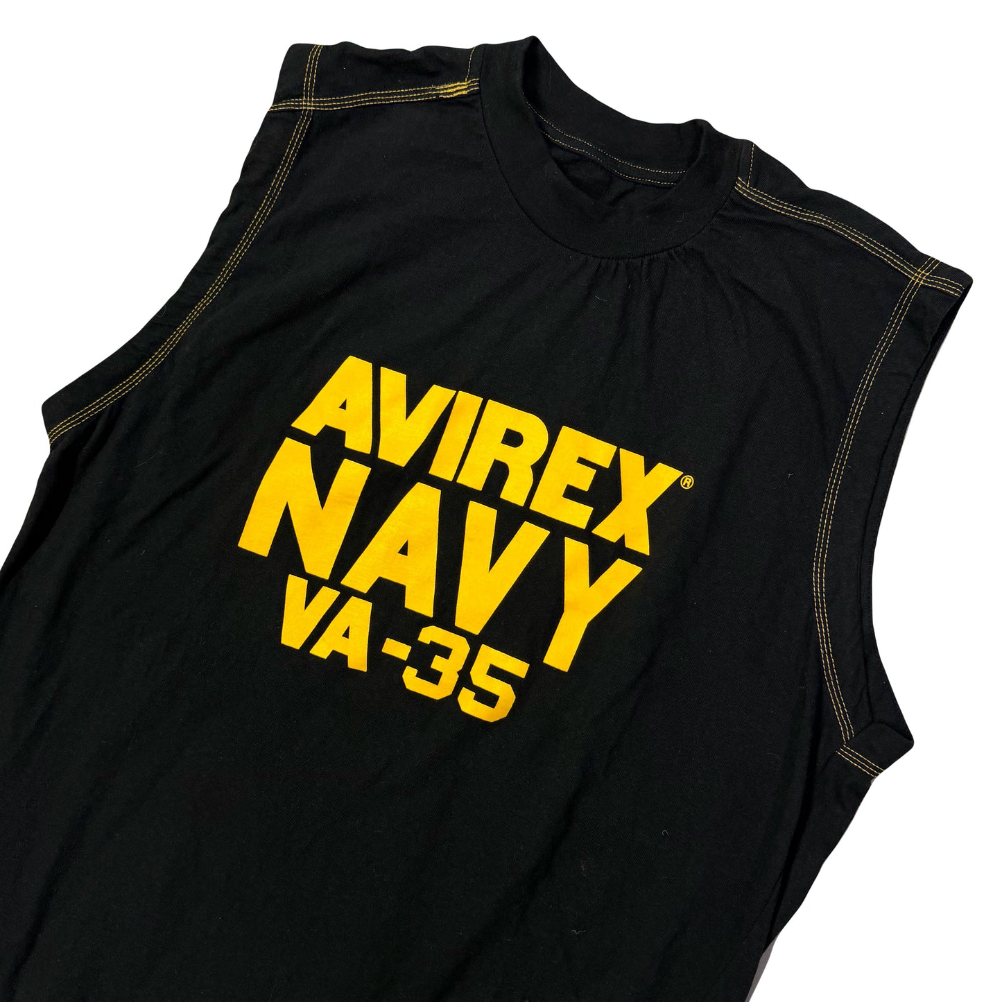 Avirex Navy Vest In Black (S)