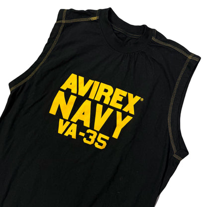 Avirex Navy Vest In Black (S)