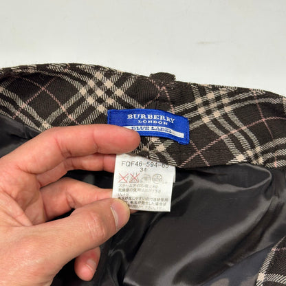 Burberry 00’s Pink Prorsum Logo Nova Check Capri Trousers - UK6