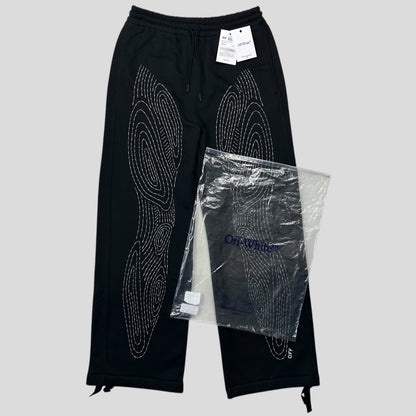 Off-white by Virgil Abloh 2013 Body Stitch Heavy Cotton Joggers - S (M) | Black