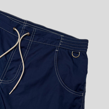 Prada Sport 00’s Nylon Contrast Stitch Baggy Board Shorts - M/L | Default Title, Multicoloured