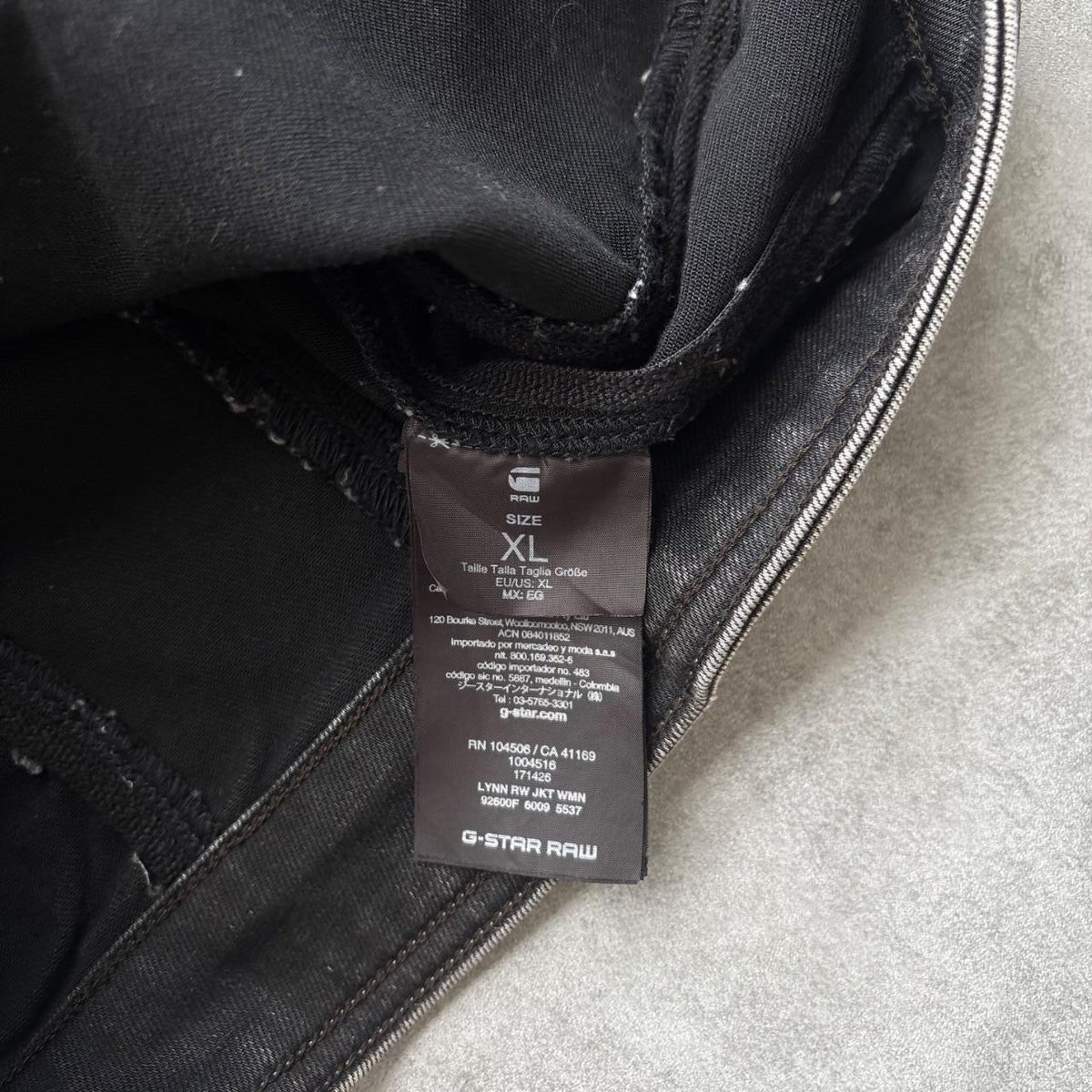 G-STAR WAXED DENIM JACKET | O/S, Black