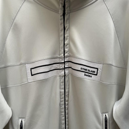 Stone Island 00’s Denims Logo Track Jacket (XXL) | XXL, Cream