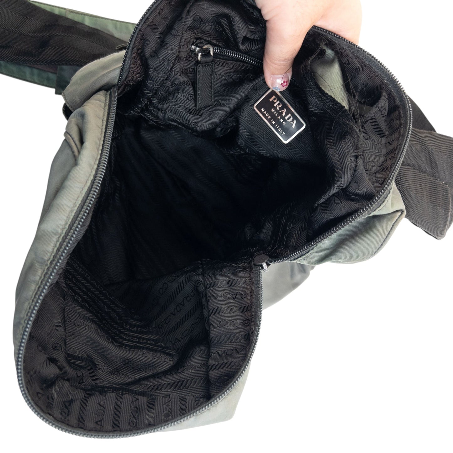 Vintage 2000s Prada Sport Sling Bag | O/S, Green