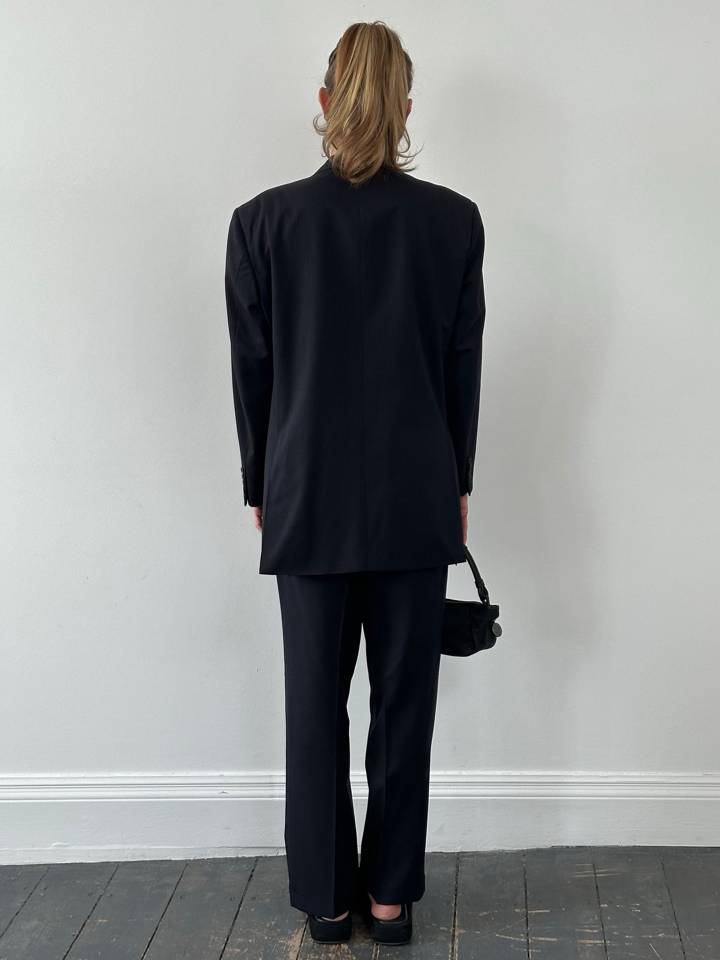 Burberry 2000s Wool Stripe Single Breasted Suit - 44R/W32