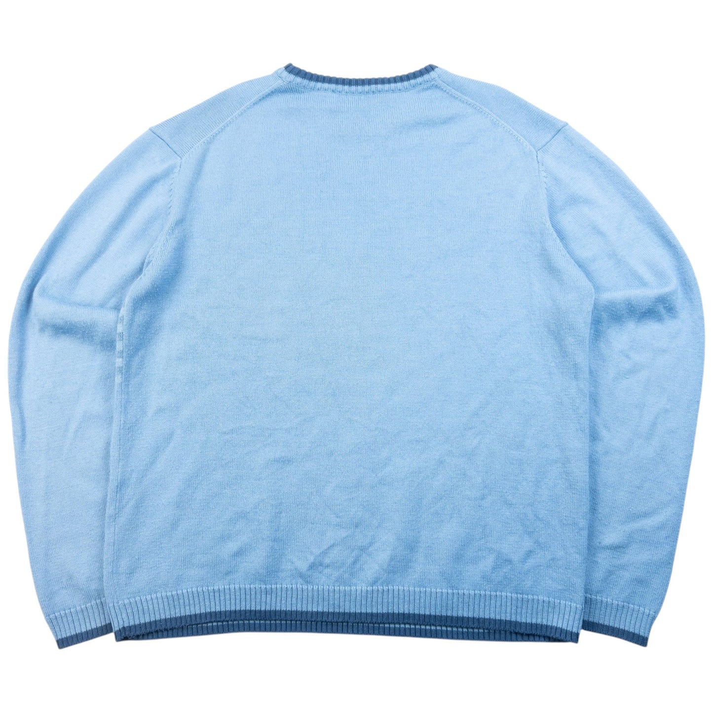 Vintage 2000s YSL Yves Saint Laurent Knit Jumper Size L | Large, Blue