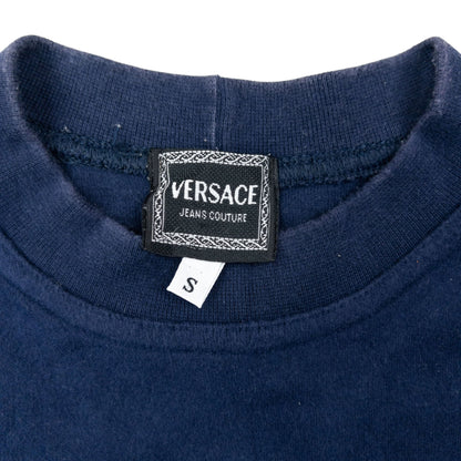 Vintage 2000s Versace Jeans Couture Embroidered Sweatshirt Size S | Small, Navy