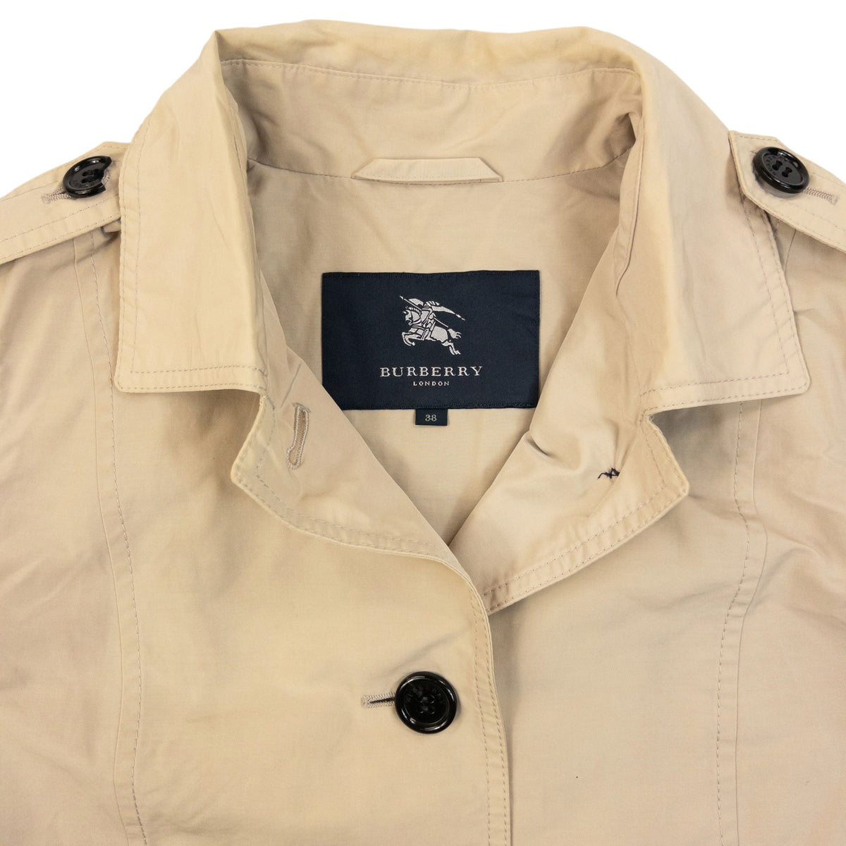 Vintage 2000s Burberry Button Up Jacket Womens Size M | Medium, Beige
