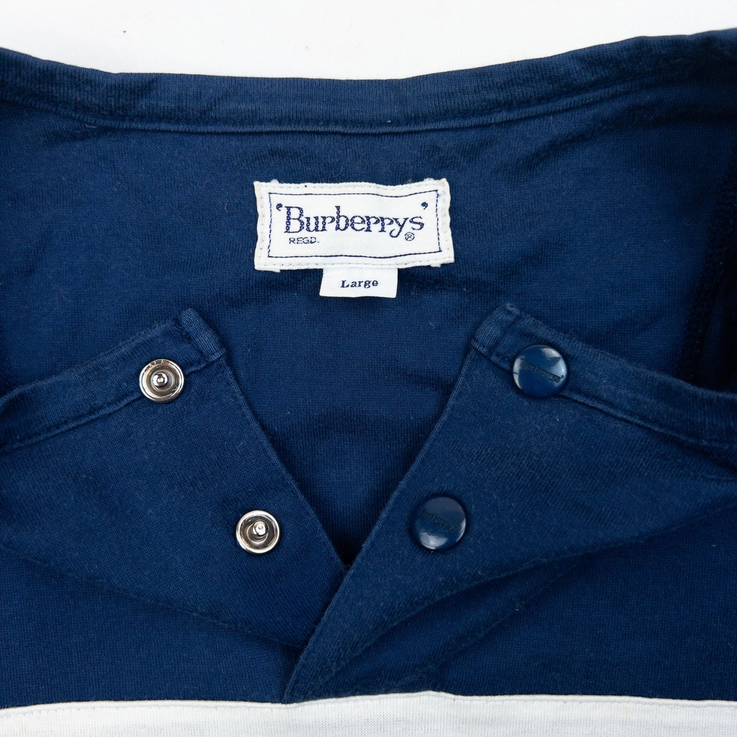 Vintage 90s Burberry Long Sleeve T Shirt Size S | Small, Navy