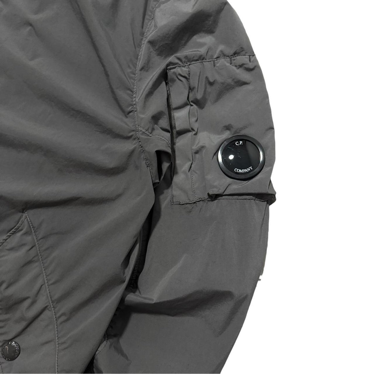 CP Company Nylon Bomber Jacket | Medium, Gray