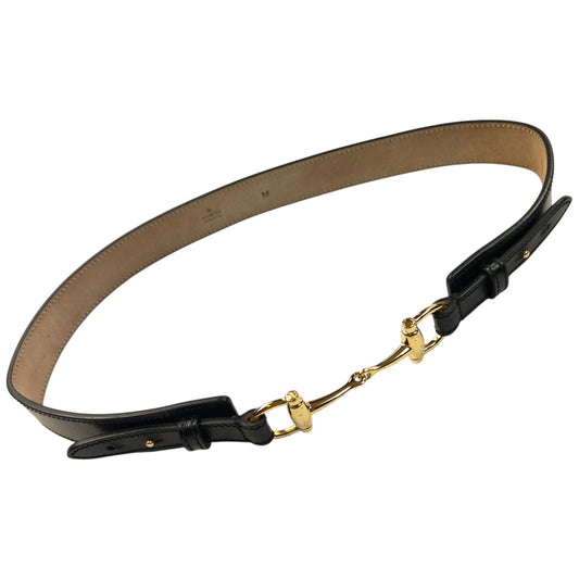 Vintage 2000s Gucci By Tom Ford Leather Horse Bit Belt Womens Size M | O/S, Black