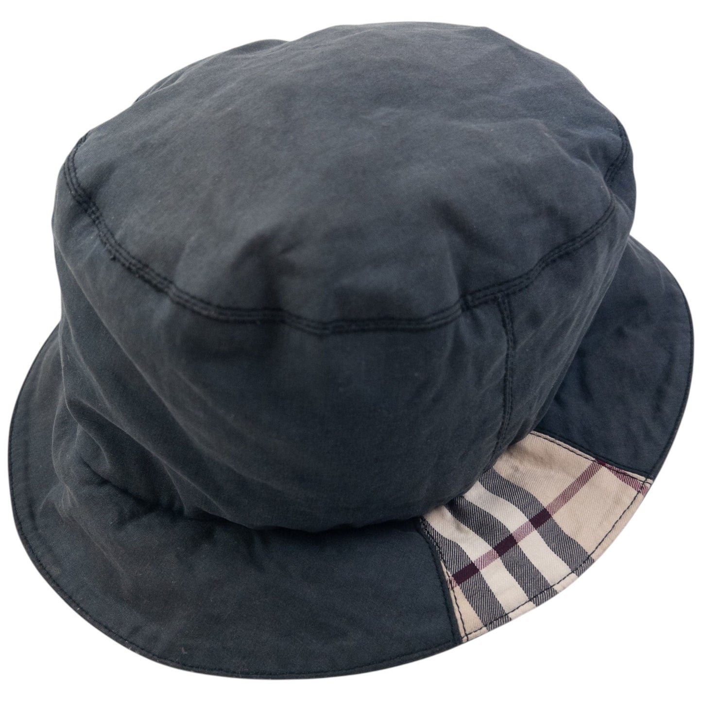 Vintage Burberry Nova Check Detail Bucket Hat