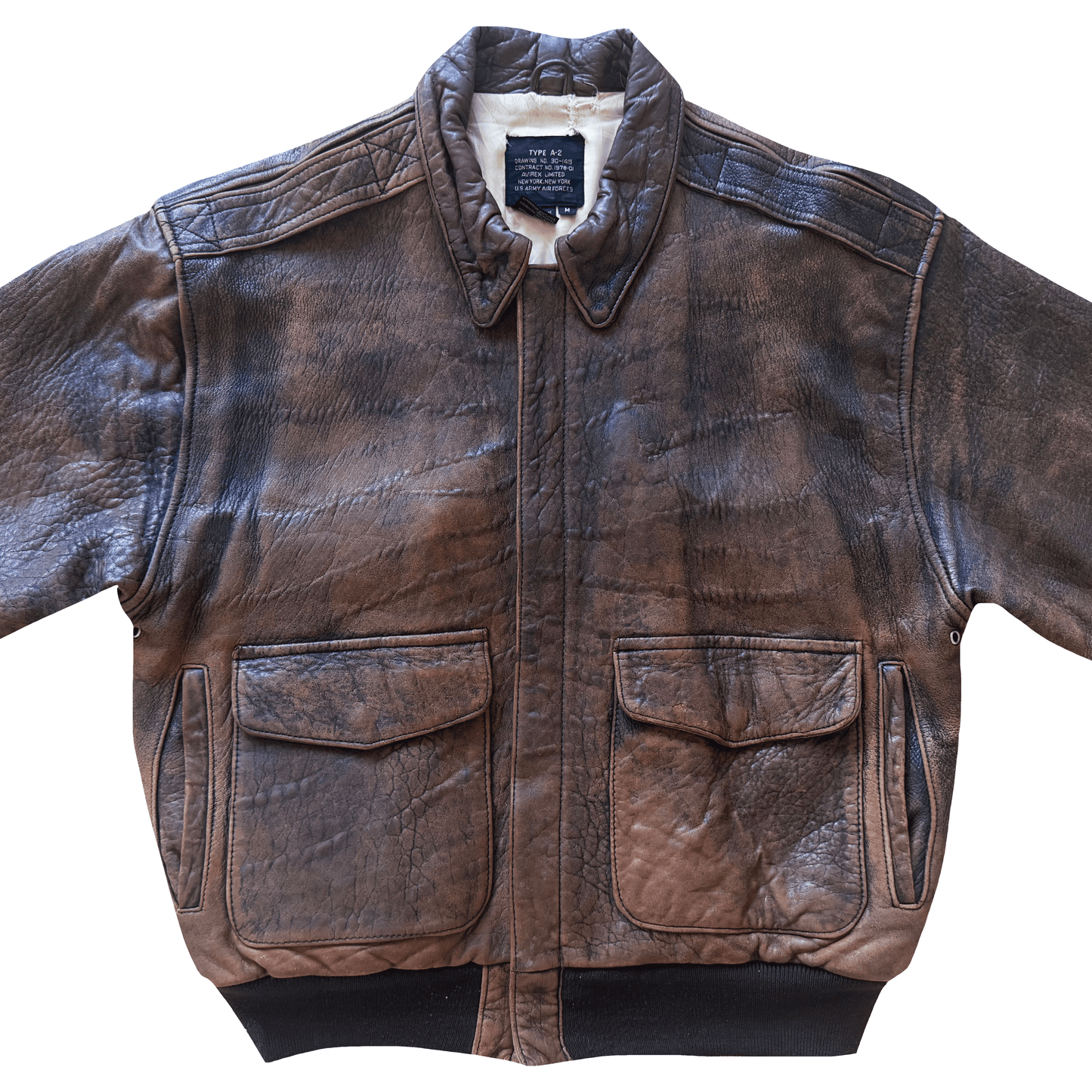 Avirex 1988 Original A2 Leather Flight Jacket - M | Medium, Brown