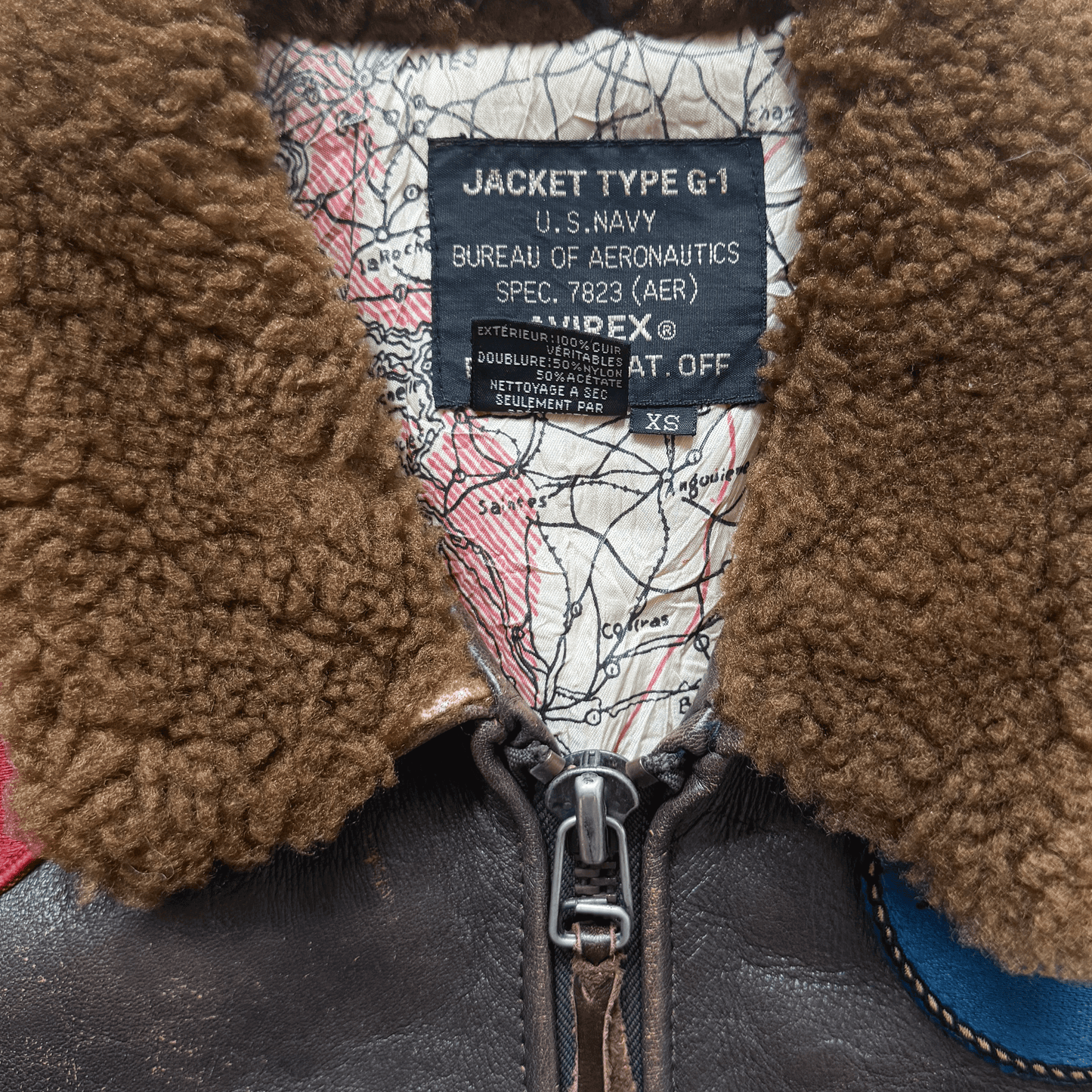 Avirex 1991 Top Gun G-1 Flight Jacket - XS/S | S/M, Brown