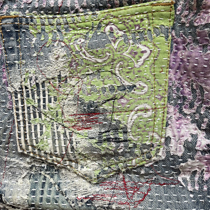 Boro Bandana Sashiko Distressed Jeans - W34"