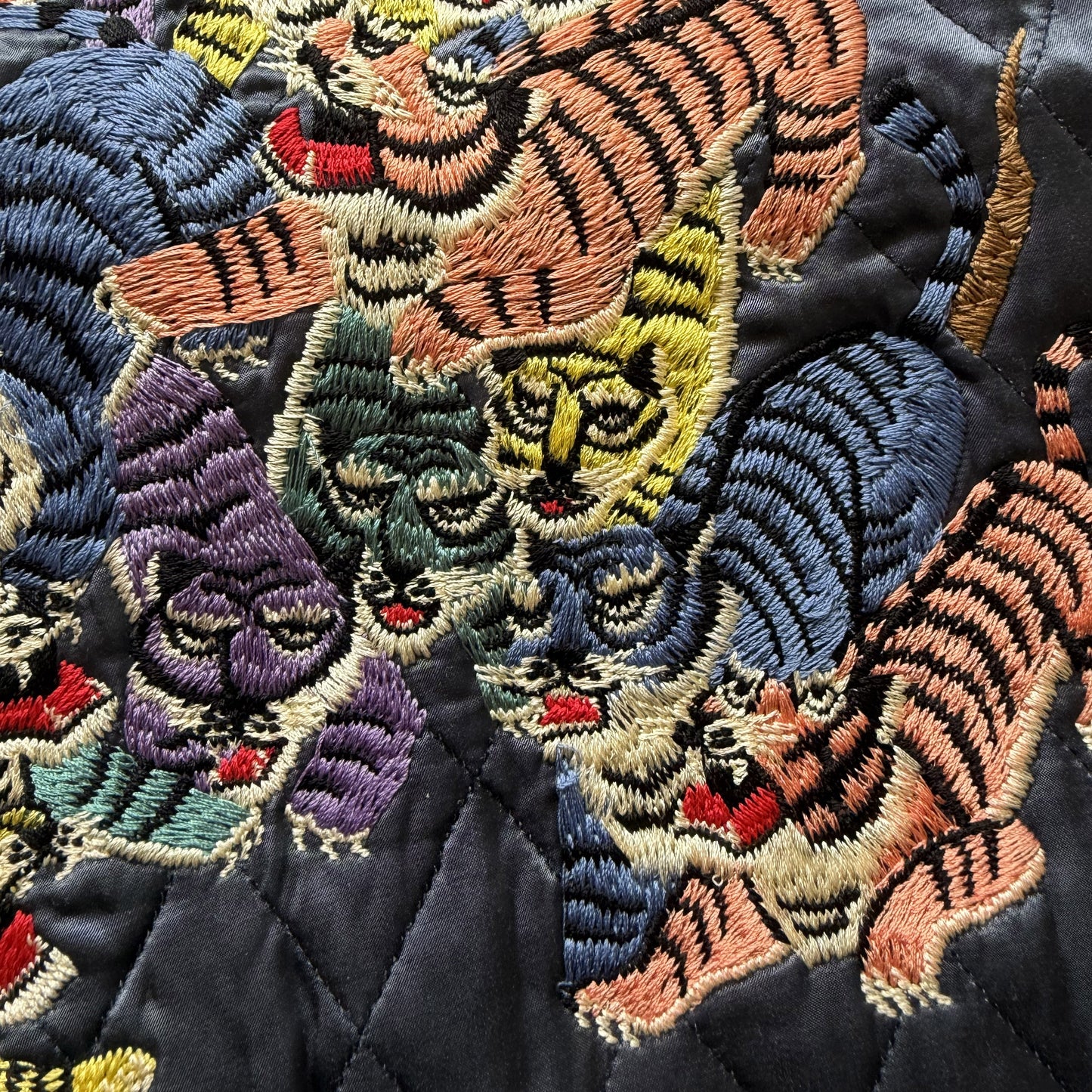 Kapital Hyakichiko Sukajan '100 Tigers' Vest - M | Medium, Red