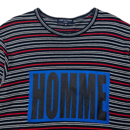 Vintage Comme Des Garçons HOMME Striped T Shirt Size M