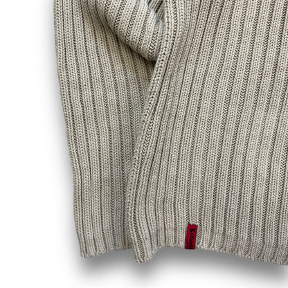 2000's Schott NYC Dual Zip Knitted Balaclava Hoodie (M) | Default Title, Beige