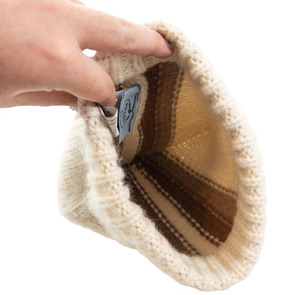 Vintage 2000s Prada Alpaca Wool Knit Beanie Hat | O/S, Brown