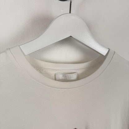 Prada Logo Graphic T-Shirt White (L) | Medium, Multicoloured