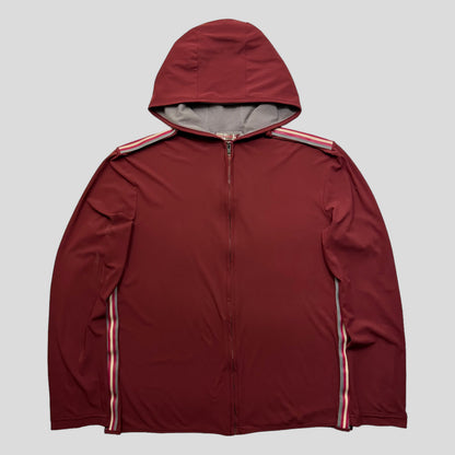Prada Sport SS00 Nylon Gel Seam Technical Hoodie - XL | Default Title, Burgundy