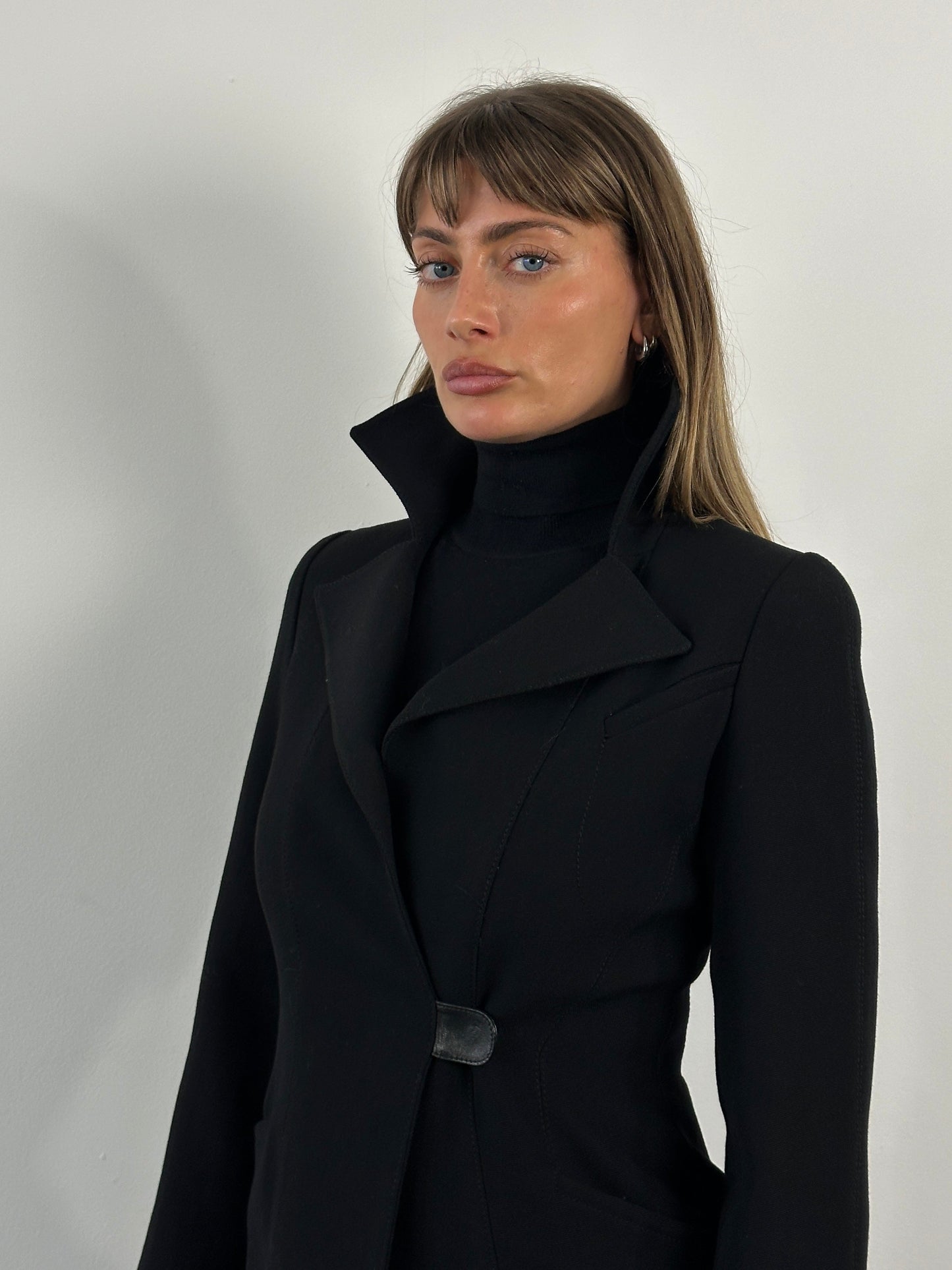 Emporio Armani 2000s Pure Wool Tailored Coat - S