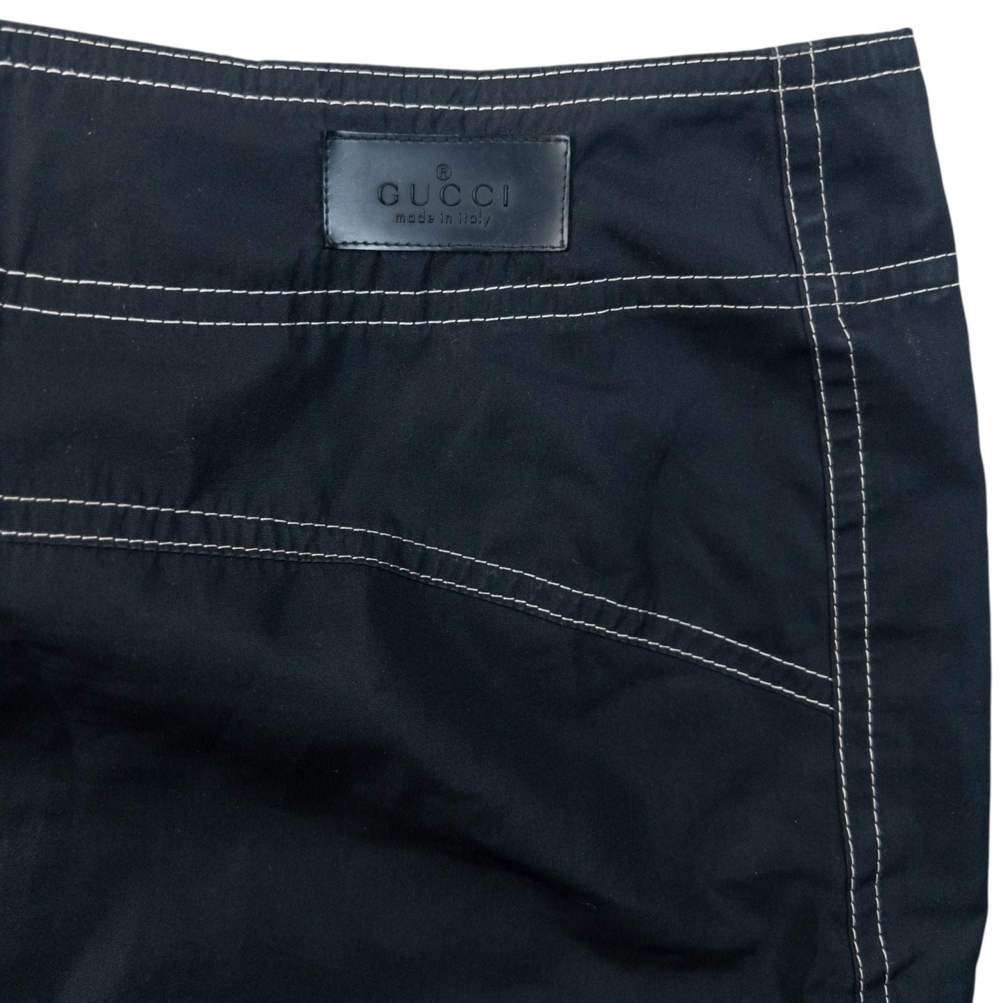 Vintage 2000s Gucci By Tom Ford Contrast Skirt Womens Size W29 | W29, Black