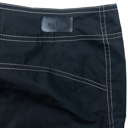 Vintage 2000s Gucci By Tom Ford Contrast Skirt Womens Size W29 | W29, Black