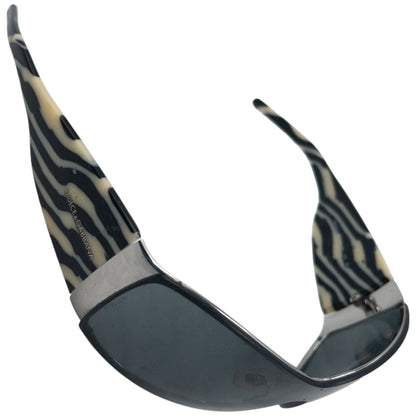 Vintage Dolce & Gabbana Zebra Stripe Sunglasses