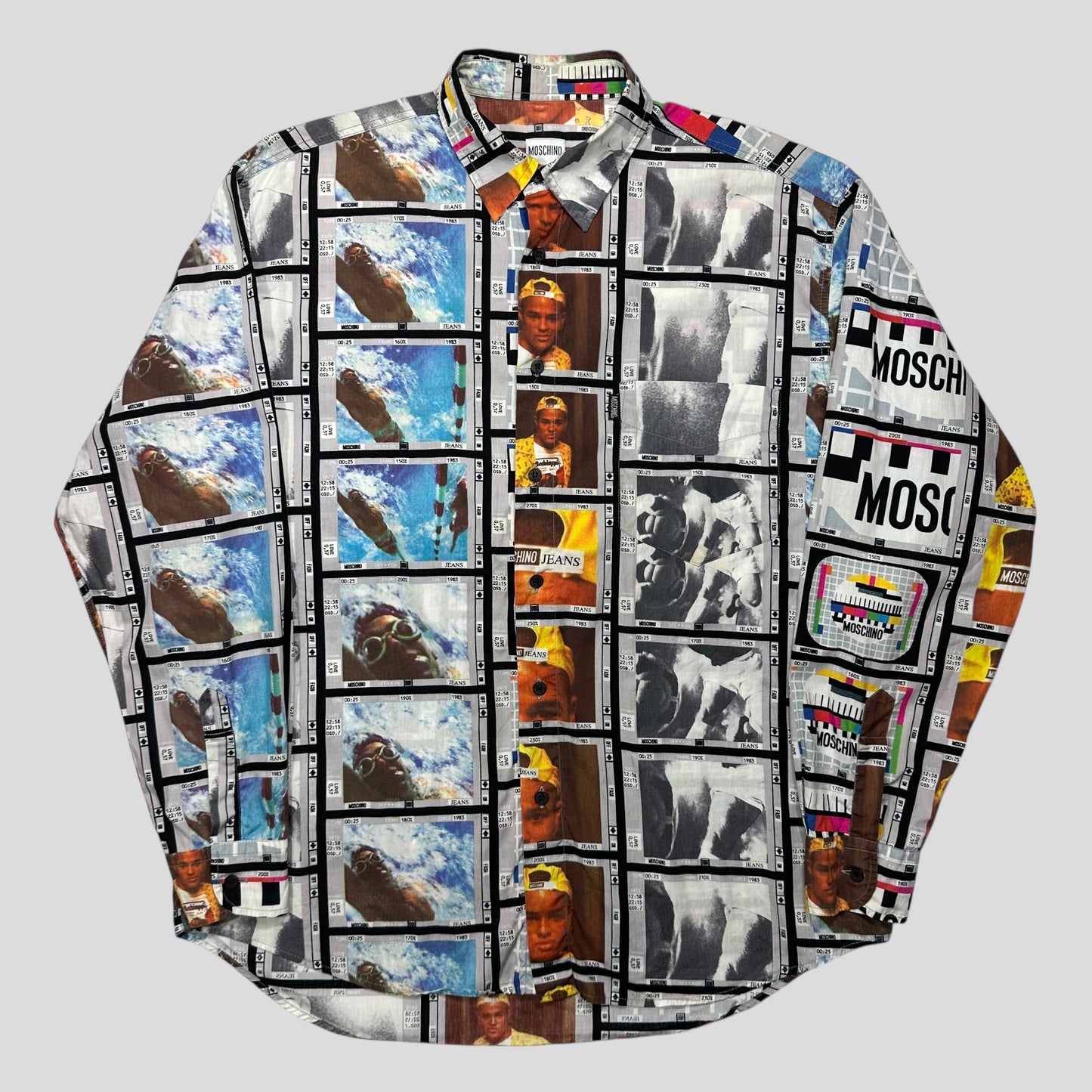 Moschino Jeans 1997 VHS Moving Images Longsleeve Shirt - L