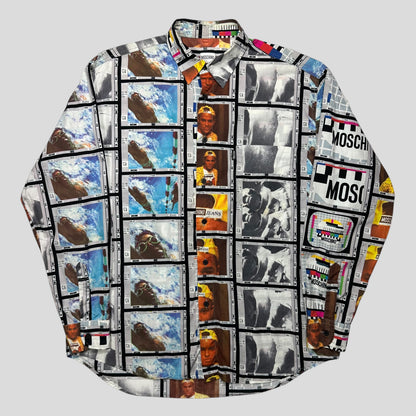 Moschino Jeans 1997 VHS Moving Images Longsleeve Shirt - L