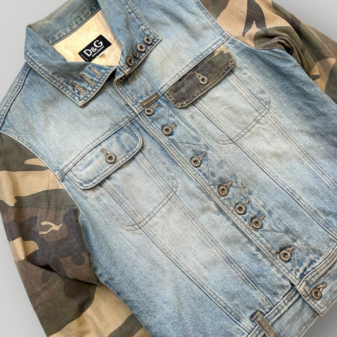 Dolce & Gabbana 2000'S Denim Camo Jacket M
