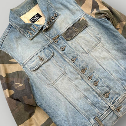 Dolce & Gabbana 2000'S Denim Camo Jacket M