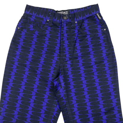 Vintage Versace Jeans Couture Pattern Trousers Size W25