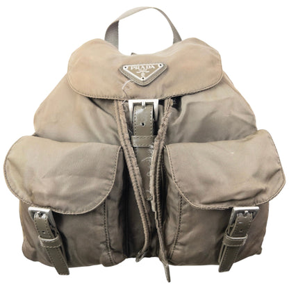 Vintage 2000s Prada Cargo Bucket Backpack | O/S, Grey