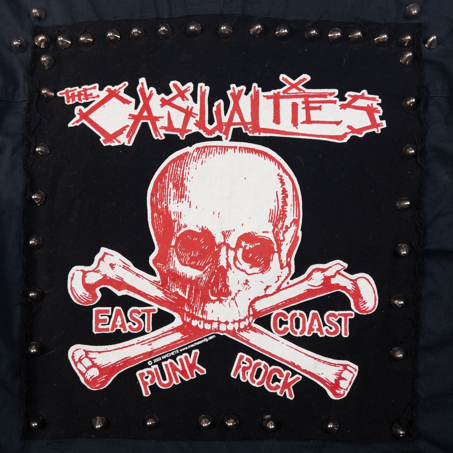 Vintage PPFM The Casualties East Coast Punk Rock Studded Jacket Size S