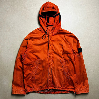 S/S 2004 Safety Orange Raso Flocatto Riot Mask Jacket