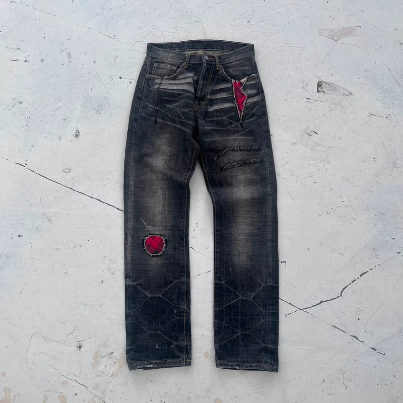 fw2008 supreme x neighborhood jeans | Black, Black