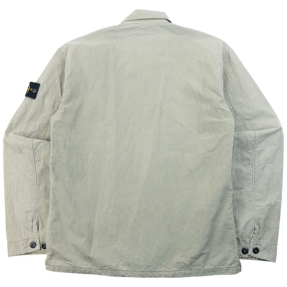 Vintage 2000s Stone Island Button Up Jacket Size M | Medium, Grey