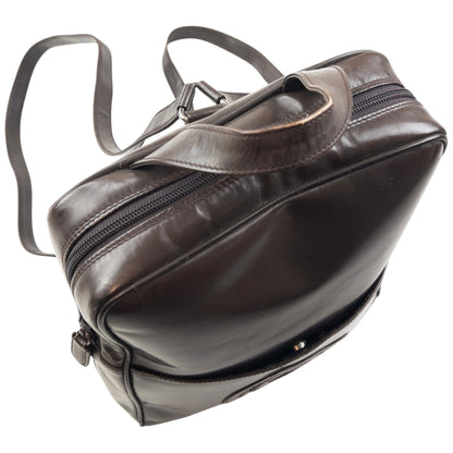 Vintage 90s Gucci Patent Leather Backpack | O/S, Brown