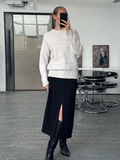 Burberry Prorsum AW13 Pure Wool Chunky Knit Jumper - M